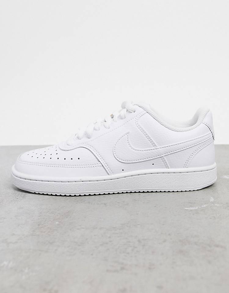 Nike Court Vision Low sneakers in triple white